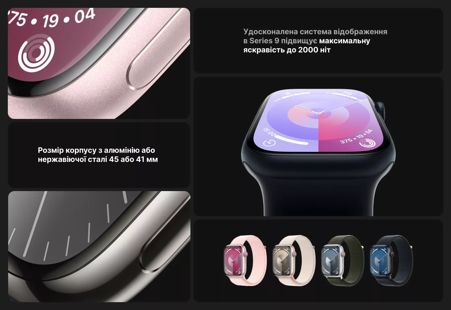 б/у Apple Watch Series 9 45mm Starlight Aluminum Case with